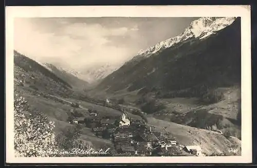 AK Ferden im Lötschental, Teilansicht mit Bergen