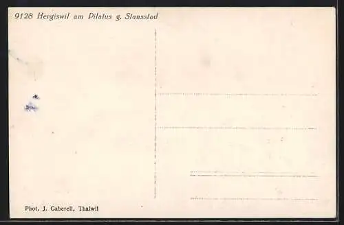 AK Hergiswil am Pilatus, Teilansicht gegen Stansstad