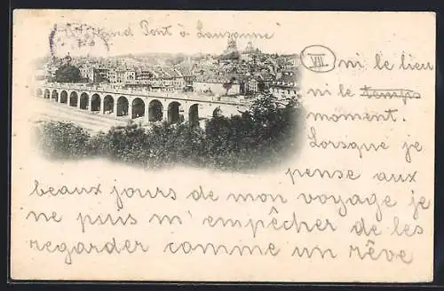 AK Lausanne, Le grand Pont