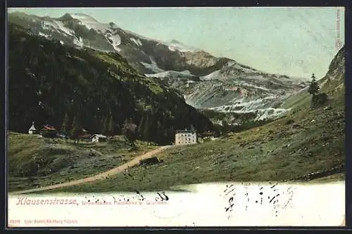 AK Klausenstrasse, Urnerboden Passhöhe und Glariden