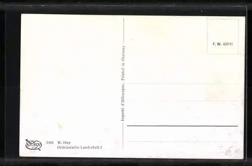 Ölgemälde-Imitations-AK Degi Nr. 1466: Ostfriesische Landschaft