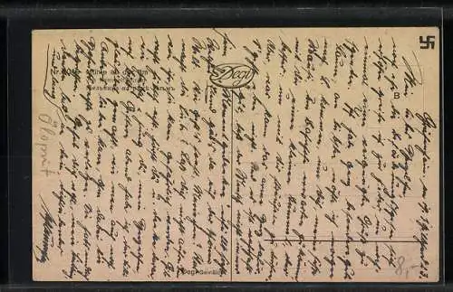 Ölgemälde-Imitations-AK Degi Nr. 1049: Mühle an der Ilm