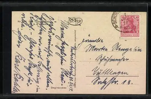 Ölgemälde-Imitations-AK Degi Nr. 360: Das Totenkirchel