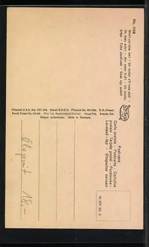 Ölgemälde-Imitations-AK Degi Nr. 1109: Nur einen Kuss, Paar im Kerzenschein