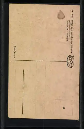 Ölgemälde-Imitations-AK Degi Nr. 1053: Augsburg, Unter dem Münster