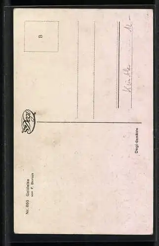 Ölgemälde-Imitations-AK Degi Nr. 866: Goldelse, Mädchenporträt
