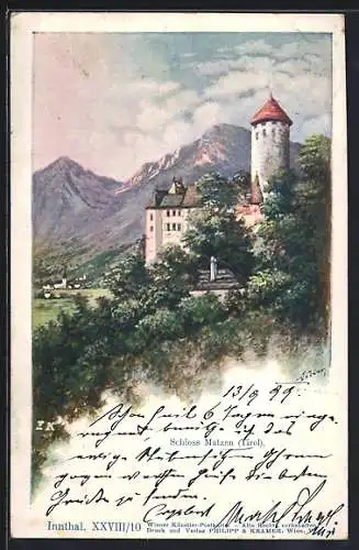 Künstler-AK Reith i. Alpbachtal, Schloss Matzen