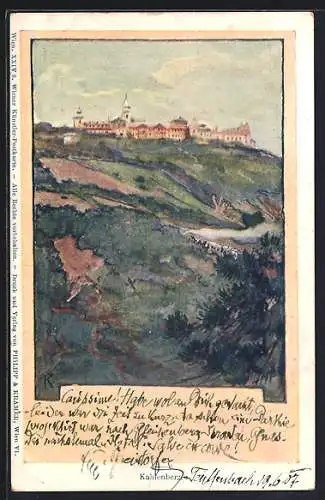 Künstler-AK Philipp + Kramer: Wien, Blick zum Kahlenberg