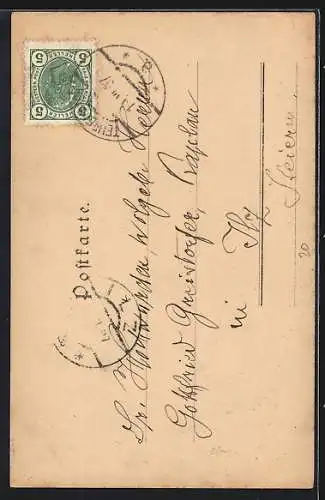 Künstler-AK Philipp + Kramer: Wien, Blick zum Kahlenberg