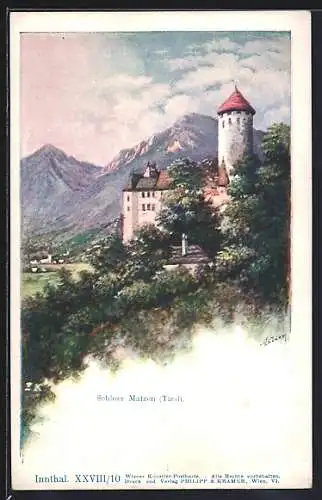 Künstler-AK Reith i. Alpbachtal, Schloss Matzen