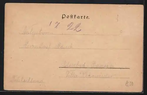 Künstler-AK Philipp + Kramer Nr. XX /8: Attersee mit Ruderboot und fahler Sonne, Seestimmungen