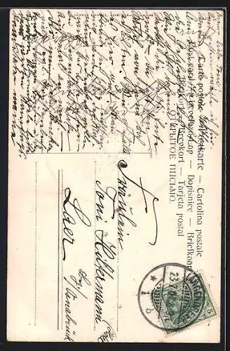 Präge-AK Wappen des Rheinlandes