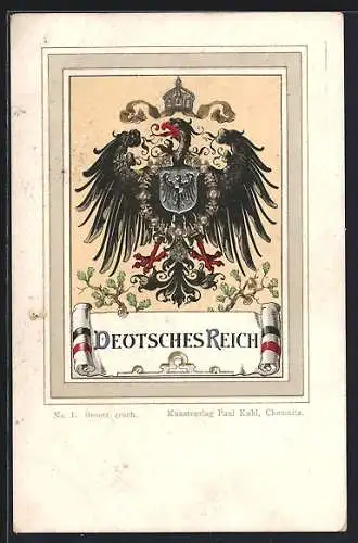 AK Wappen vom Deutschen Reich