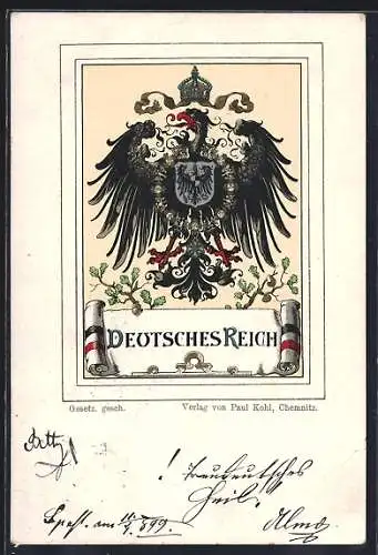 AK Wappen des Deutschen Reiches