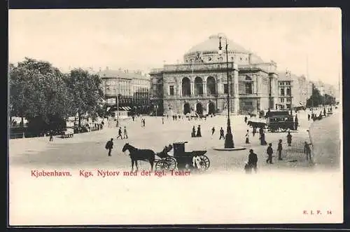 AK Kobenhavn, Kgs. Nytorv med det kgl. Teater