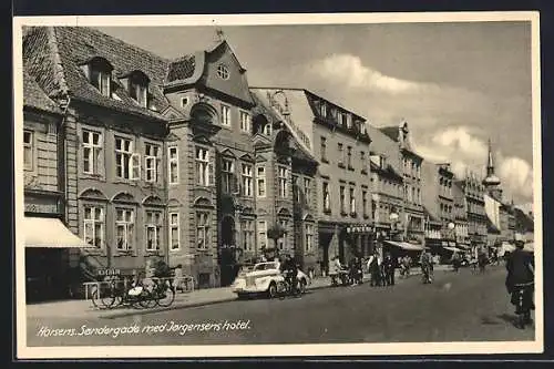 AK Horsens, Sondergade med Jorgensens Hotel