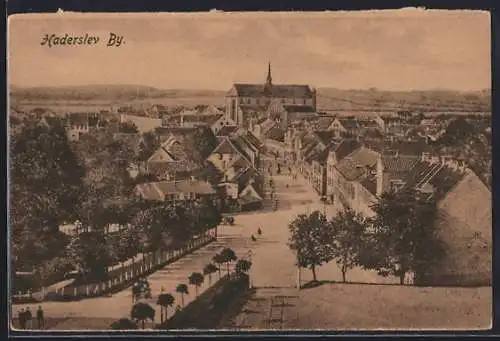 AK Haderslev By, Ortsansicht mit der Kirche