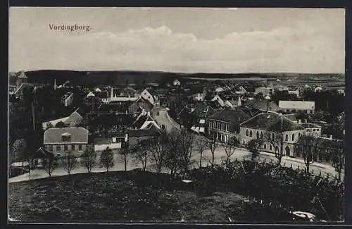 AK Vordingborg, Totalansicht vom Hügel aus