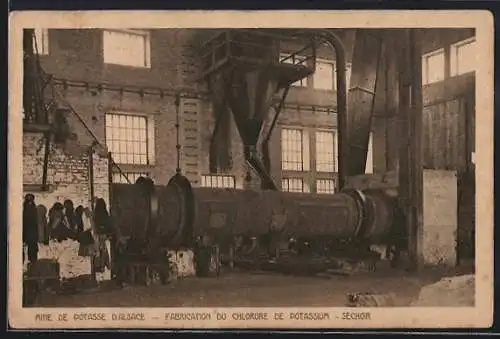 AK Séchoir, Mine de Potasse d`Alsace, Fabrication du Chlorure de Potassium, Salzbergwerk