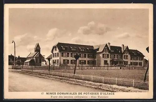 AK Ensisheim, Mines Domaniales de Potasses d`Alsace, Mine Theodore, Foyer des ouvriers celibataires