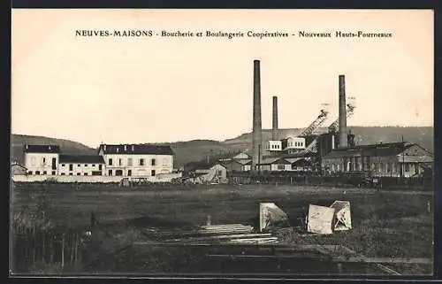 AK Neuves-Maisons, Boucherie et Boulangerie Coopératives, Nouveaux Hauts-Fourneaux