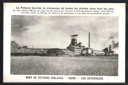 AK Wittenheim, Mine de Potasse d`Alsace, Usine, vue extérieure