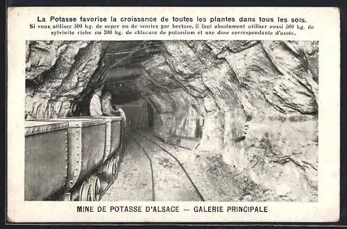 AK Wittelsheim, Mine de Potasse d`Alsace, Galerie Principale