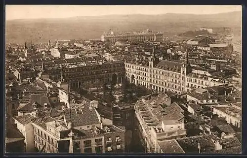 AK Madrid, Plaza Mayor y Palacio Real a vista de pájaro