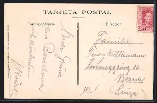 AK Barcelona, Rambla de Cataluna, Banco Vitalicio de Espagna