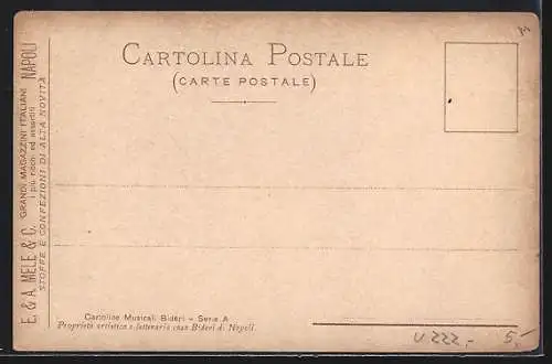 AK Neapel / Napoli, Lied A Picciotta, Mele - Novita in Confezioni