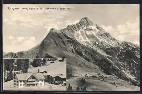 AK Holzgauerhaus, Berghütte b. Lechleiten a. Biberkopf