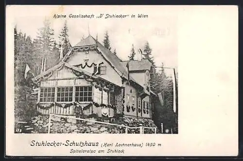 AK Karl-Lechner-Schutzhaus, Berghütte auf der Spitaleralpe am Stuhleck