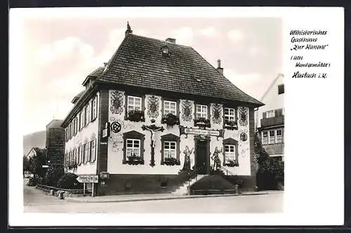 AK Haslach i. K., Althistorisches Gasthaus zur Krone