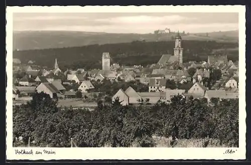 AK Volkach, Blick über die Ortschaft