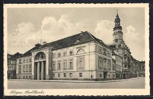 AK Glogau, Blick auf das Stadttheater