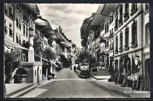 AK Thun, Strassenleben auf der Hauptgasse
