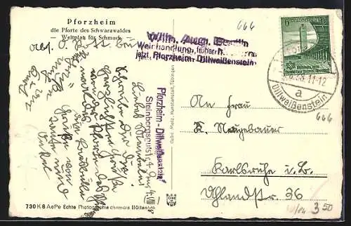 AK Pforzheim-Dill-Weissenstein, Nagold-Partie mit Wehr