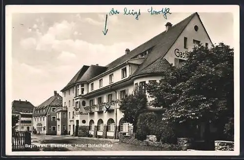 AK Eisenstein /Bayr. Wald, Hotel Botschafter