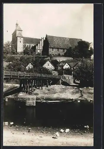 AK Havelberg, Ortspartie mit Kirche