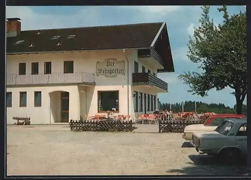 AK Prien am Chiemsee, Gasthaus-Pension und Cafe Der Weingarten von J. u. P. Ackermann
