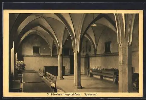 AK Cues, St. Nicolaus-Hospital, Speisesaal, Innenansicht