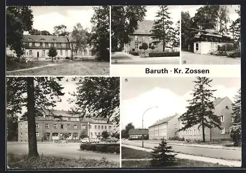 AK Baruth / Mark, Schloss, Post, Sowjetisches Ehrenmal