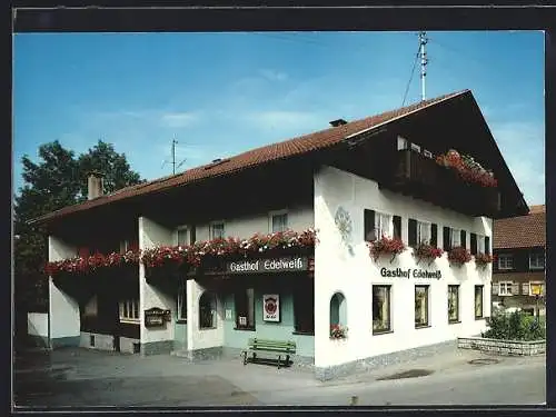 AK Sonthofen-Hinang, Gasthof Edelweiss von Familie Freudling