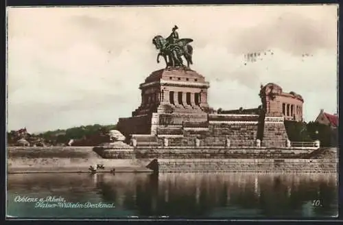 AK Coblenz /Rh., Kaiser-Wilhelm-Denkmal