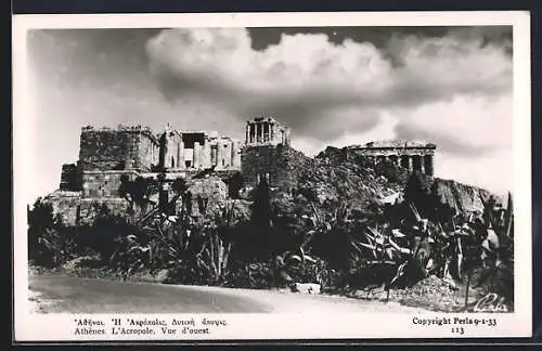 AK Athènes, L`Acropole, Vue d`ouest