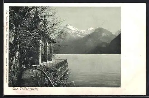 AK Sisikon, Partie an der Tellkapelle am Vierwaldstättersee