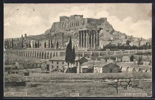 AK Athen, Akropolis mit Umgebung