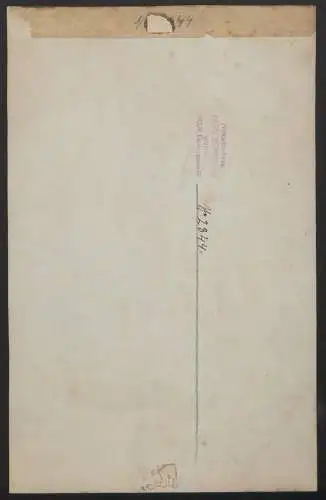 Handzeichnung / Ansichtskarten-Entwurf Künstler-AK sign. A. Hartmann, Soldat in Feldgrau mit seiner Geliebten