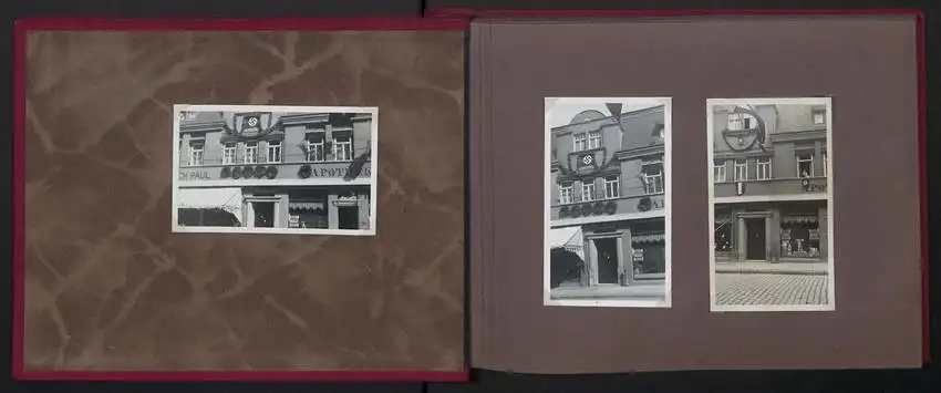 Fotoalbum mit 54 Fotografien, Ansicht Delitzsch, Löwen-Apotheke in der Breite Strasse 15, Inh. A. Schunke,  0