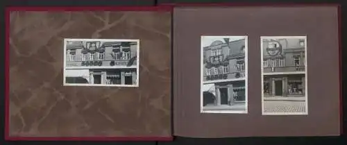 Fotoalbum mit 54 Fotografien, Ansicht Delitzsch, Löwen-Apotheke in der Breite Strasse 15, Inh. A. Schunke, 